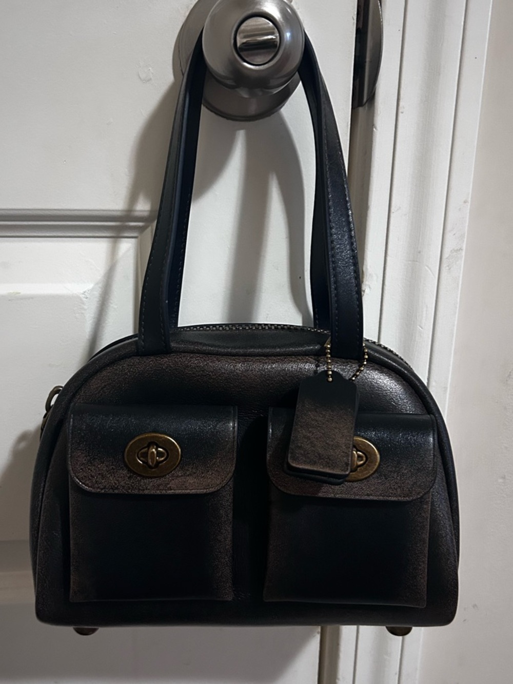 Coach Twin Turnlock 20 Loved Leather